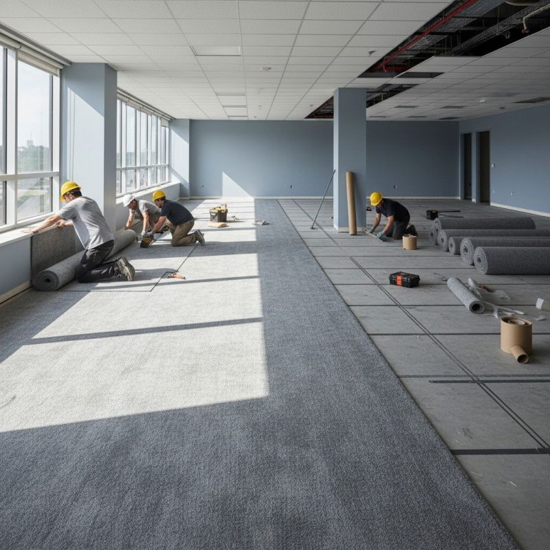Industrial Carpet Installation
